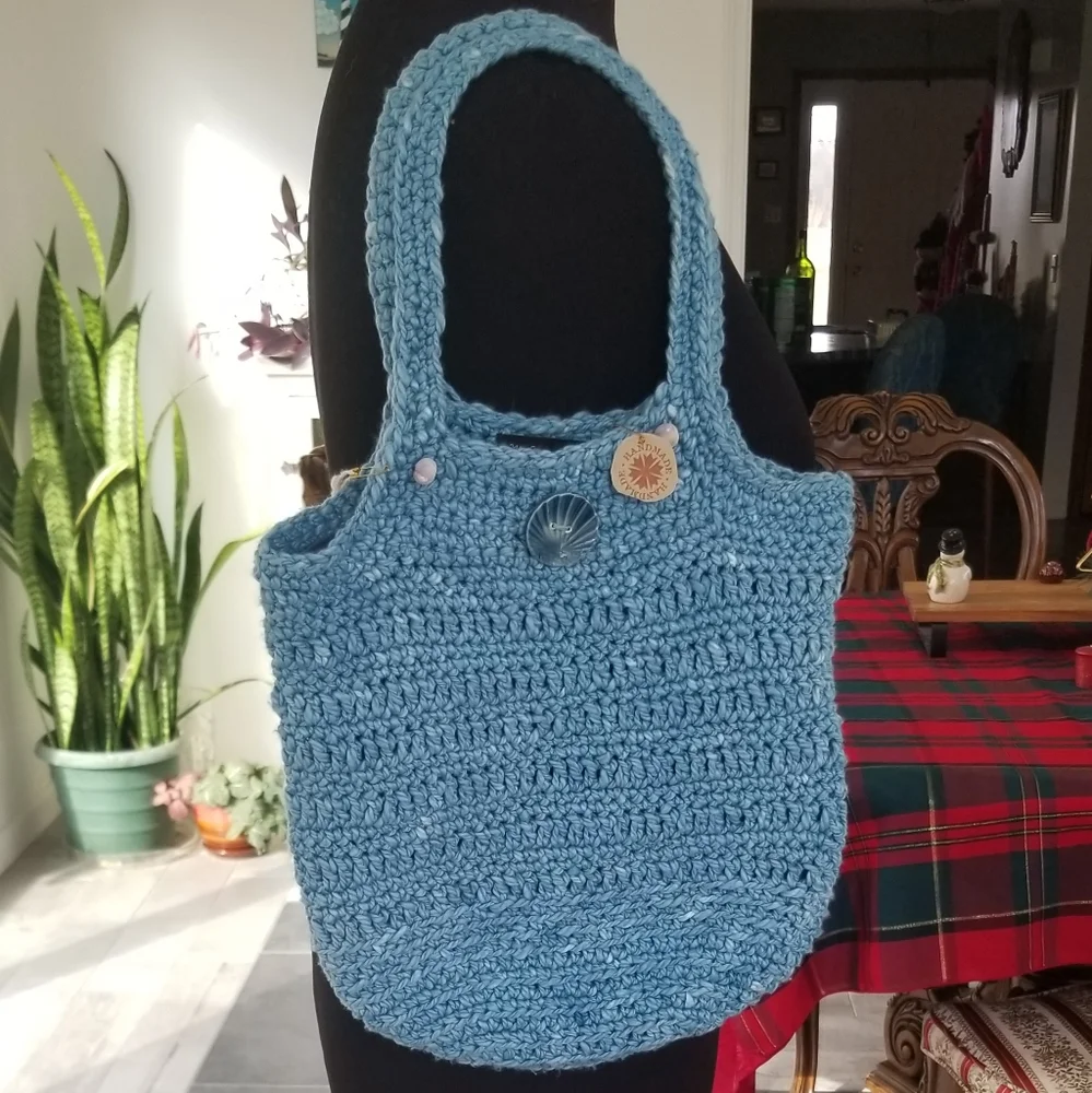 Shoulder bag in Hand dyed 100% Cotton - Picture 1 of 4